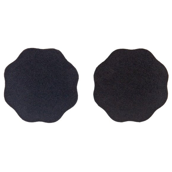 Flower Shaped Breast Petals Nipple Covers Black - Picture 1 of 4